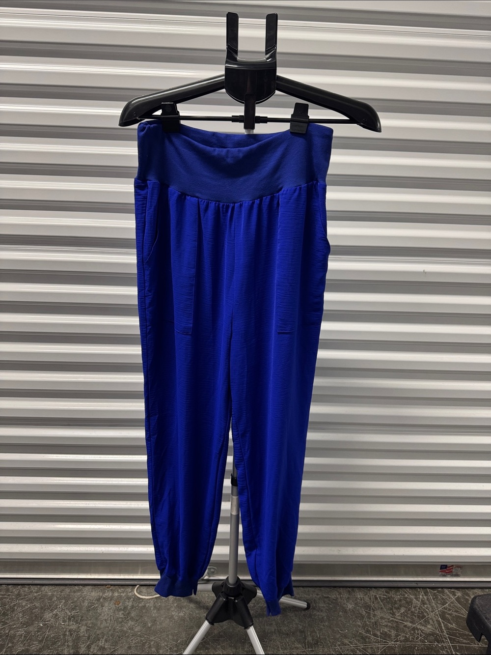 Zenana Outfitters Cobalt Blue High-Waist Jogger Pants